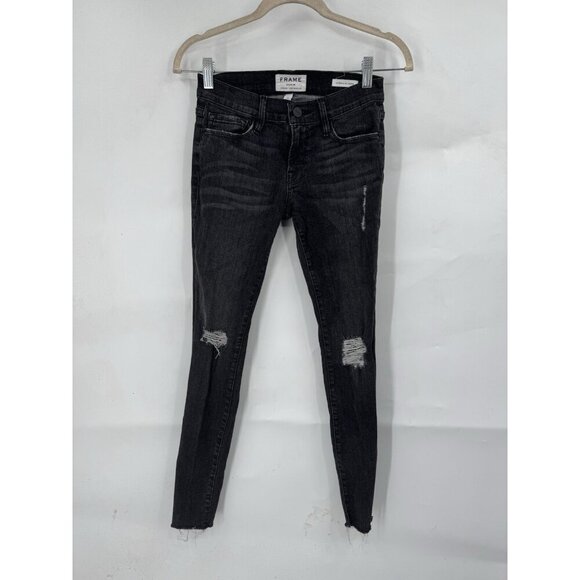 FRAME Le Skinny de Jeanne Chambers Grey Low Rise Skinny Jeans main image 1
